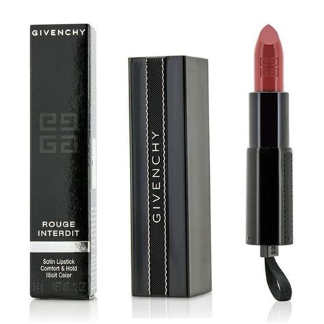 givenchy rouge interdit satin lipstick rose alibi
